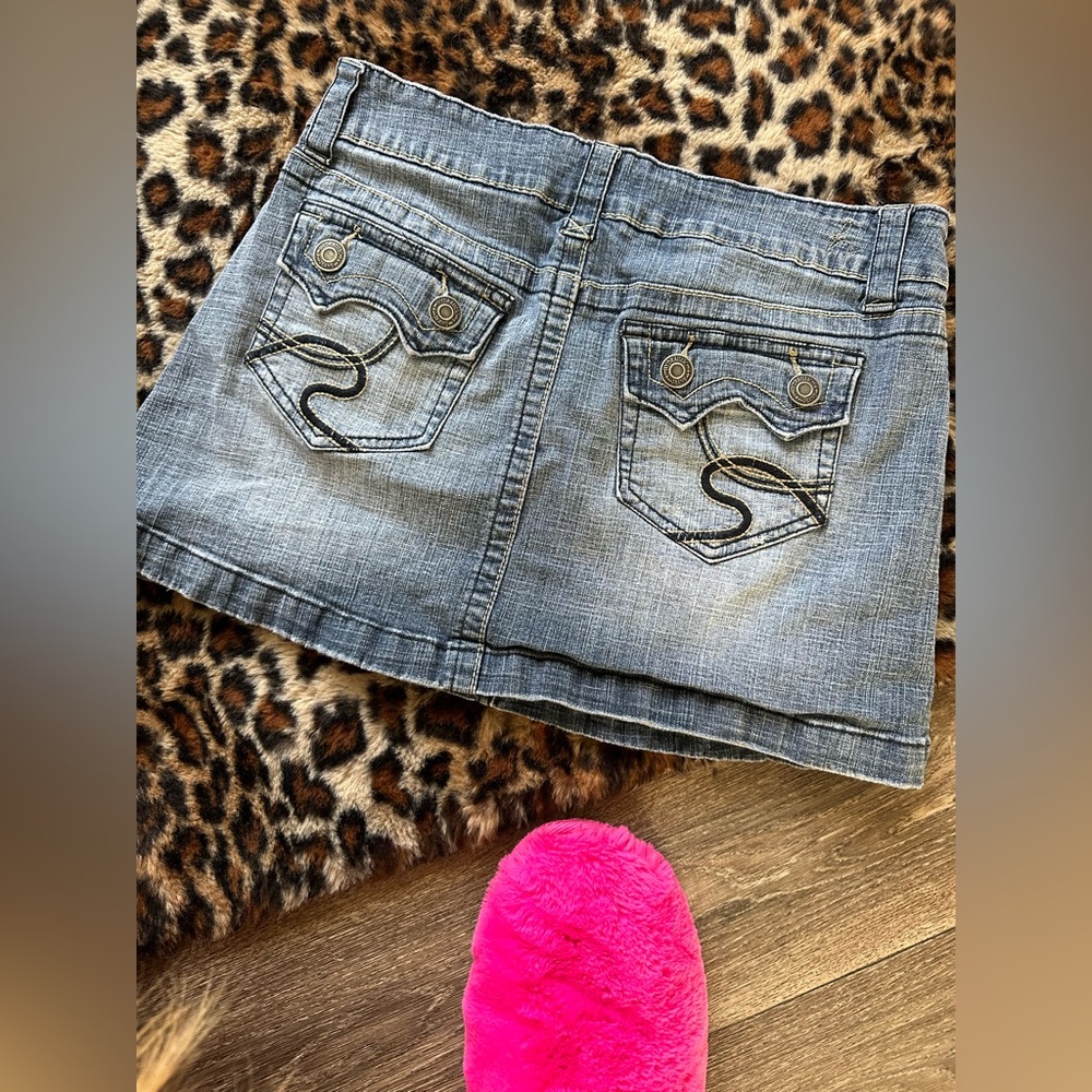 HYORAULC mini jean skirt